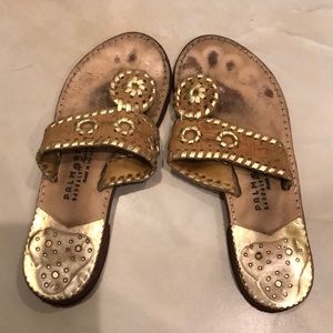 Gold and cork Palm Beach Sandals